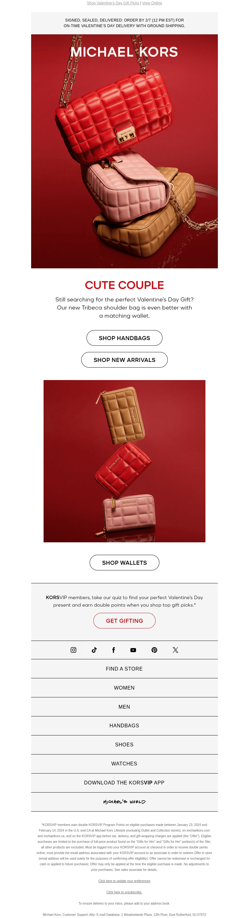 Cute Couple: Matching Bags & Wallets