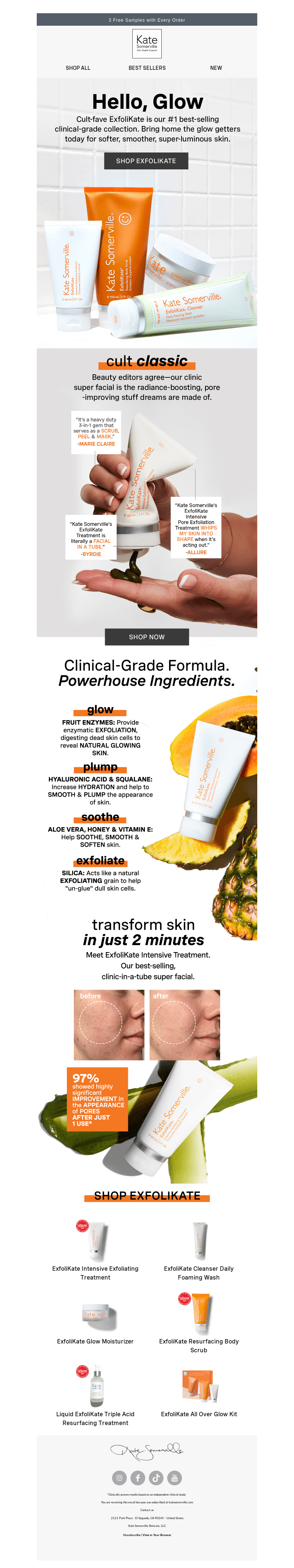 Soft, touchable skin with ExfoliKate 😘