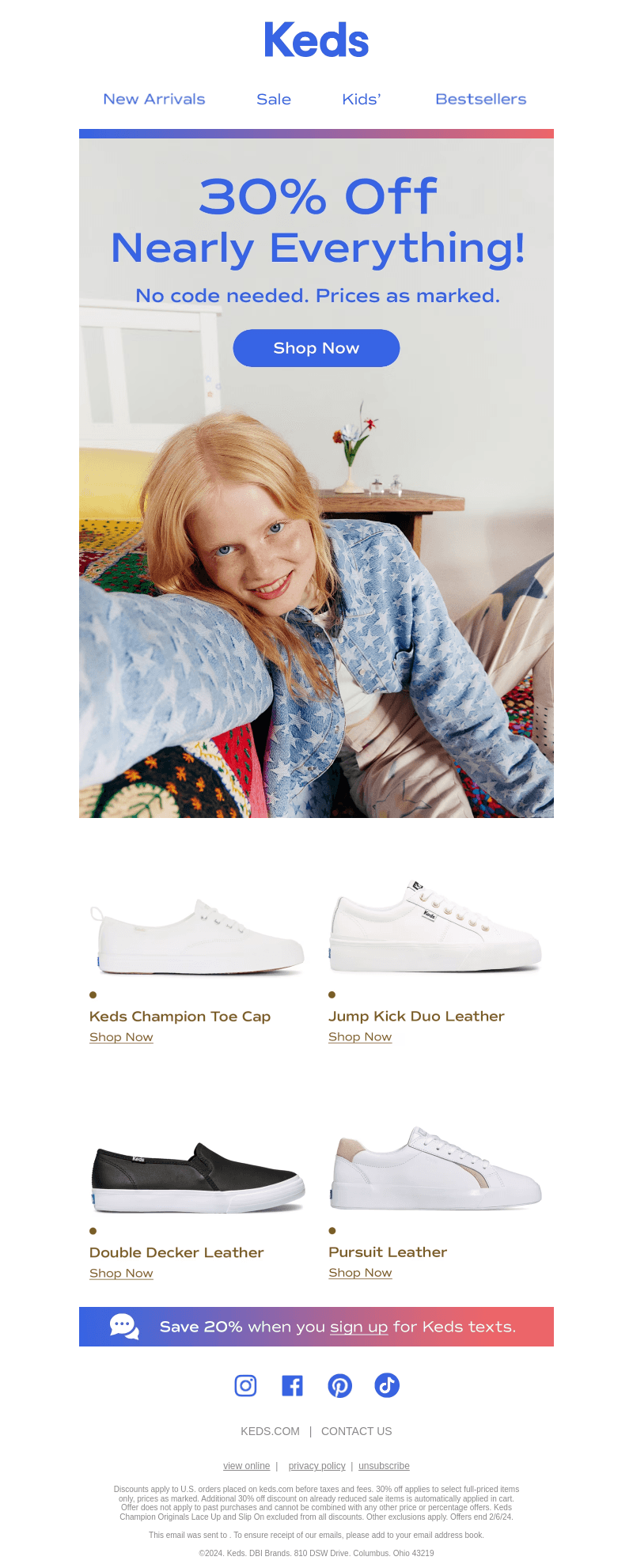 Nearly everything’s on SALE!