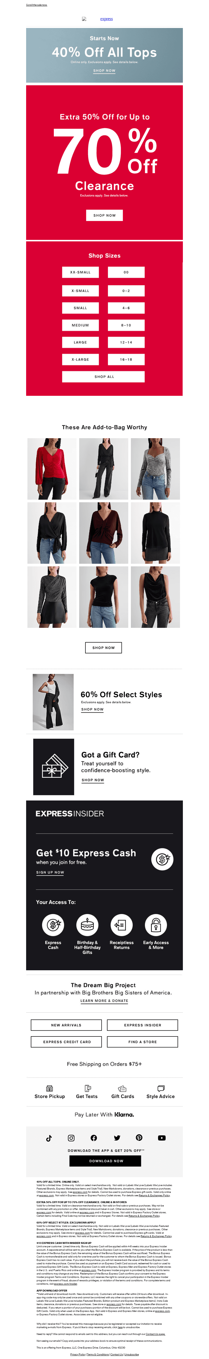Reminder: Extra 50% OFF clearance continues 🛍️