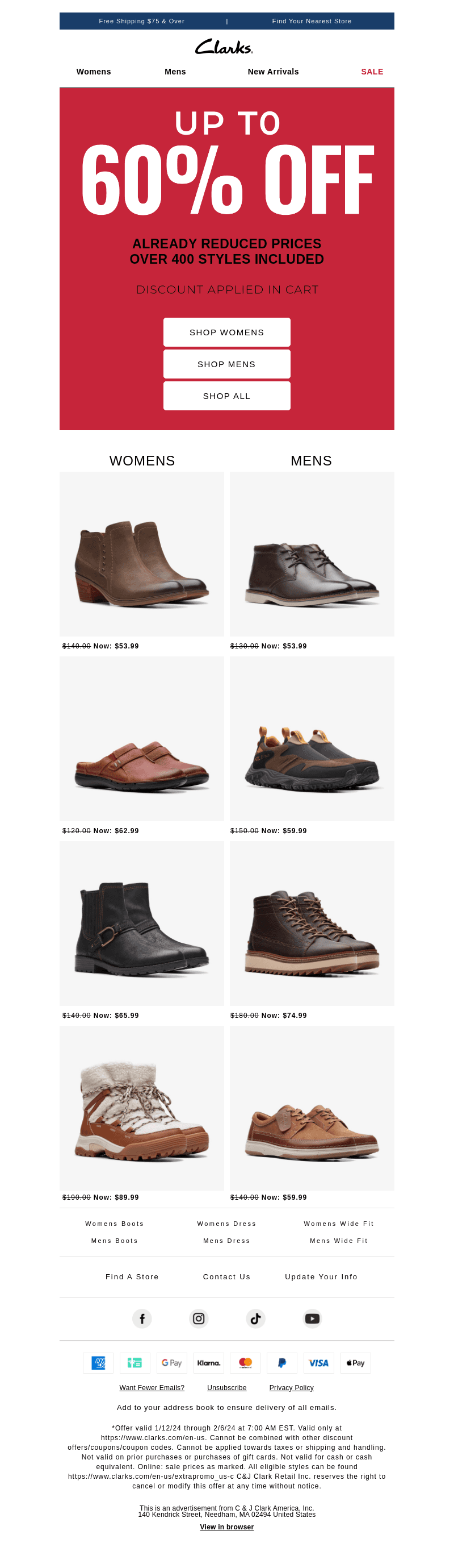 DON'T WAIT: Prices as LOW as $41.99