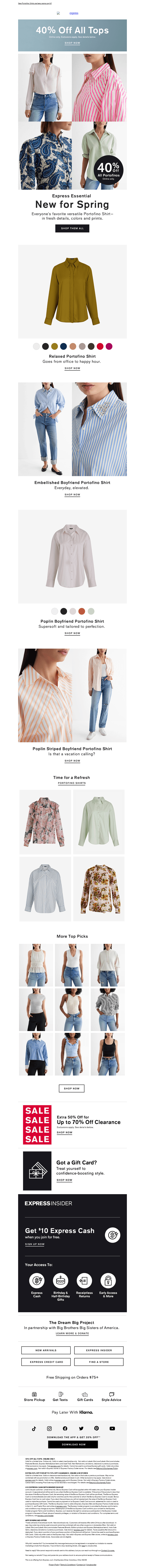 40% off the PERFECT shirt for spring