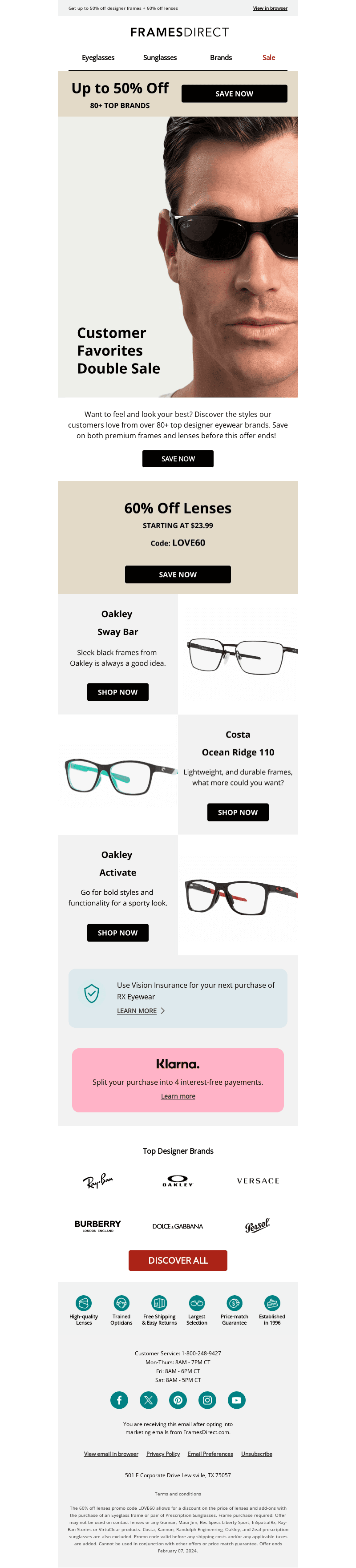 Customer Favorites Double Sale