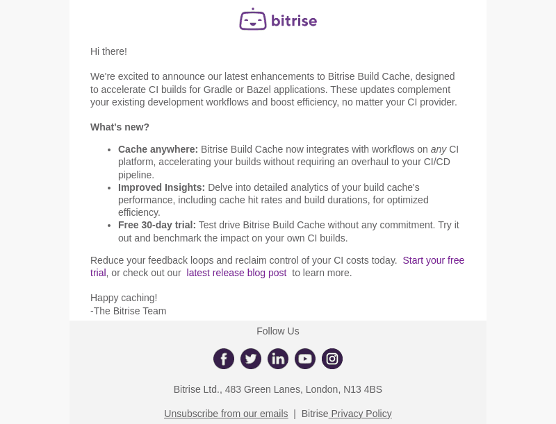 New: Cache builds anywhere with Bitrise Build Cache
