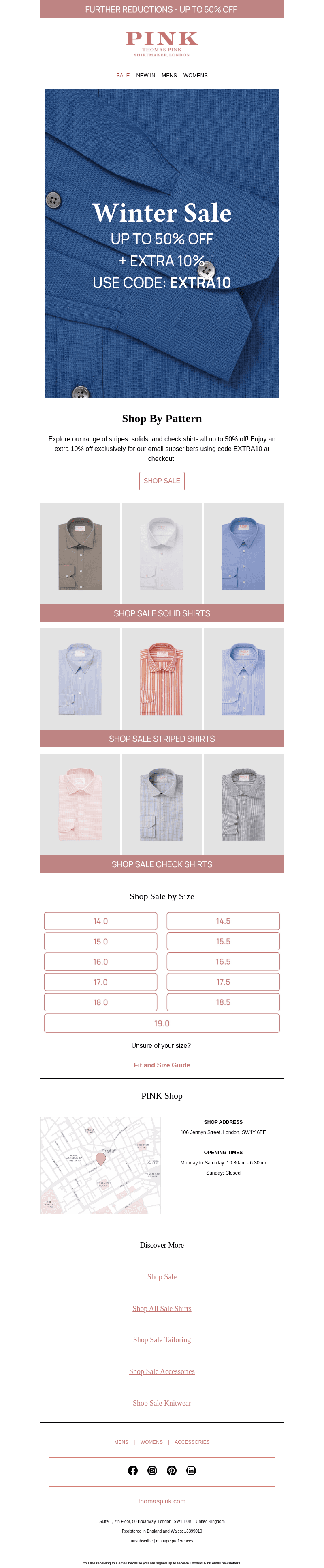 Extra 10% off our Winter Sale