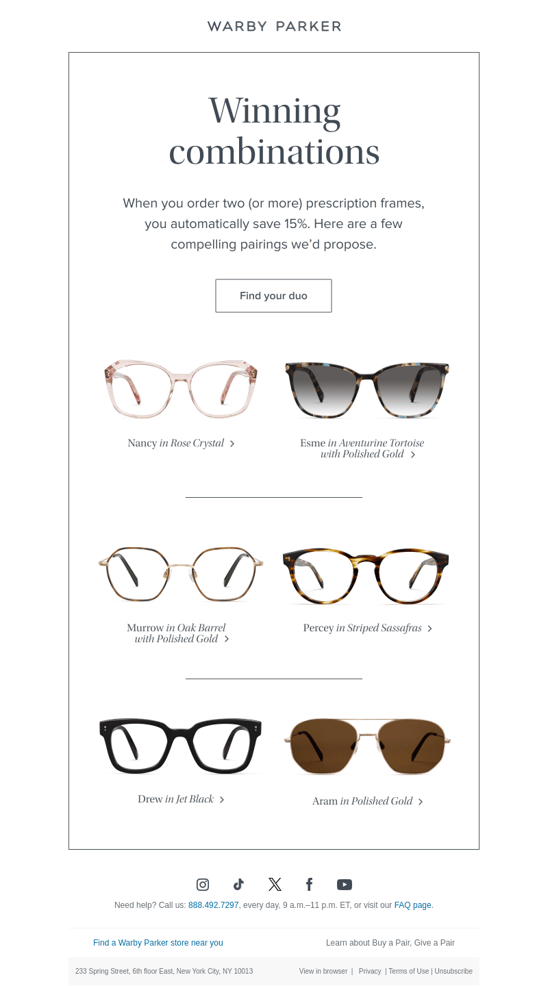 What’s your ideal frame duo?