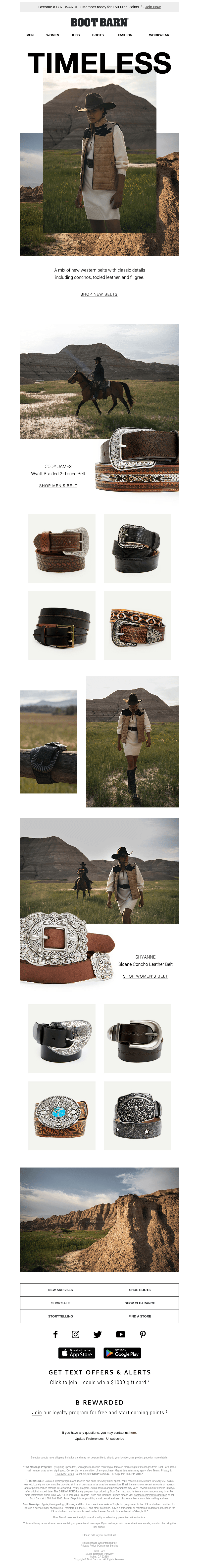 New Belts With Classic Western Details