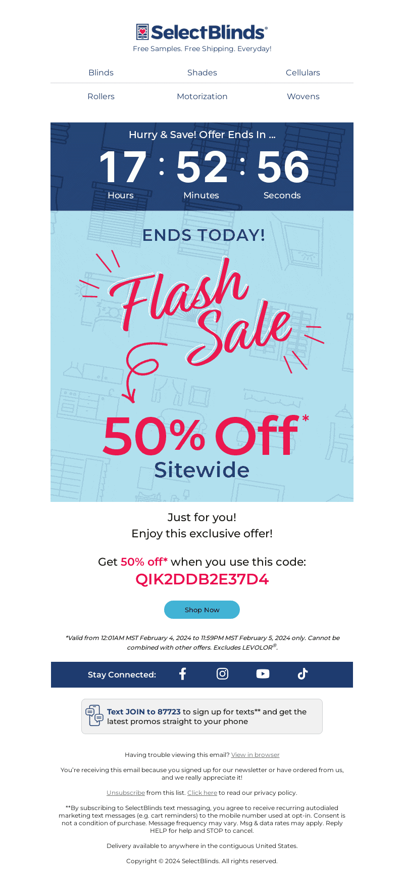 FLASH SALE ENDS TODAY ⚡ GET 50% OFF