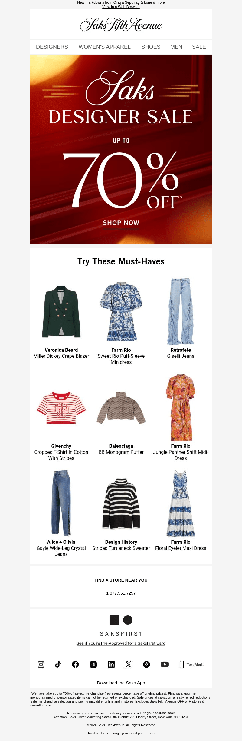 New markdowns have arrived