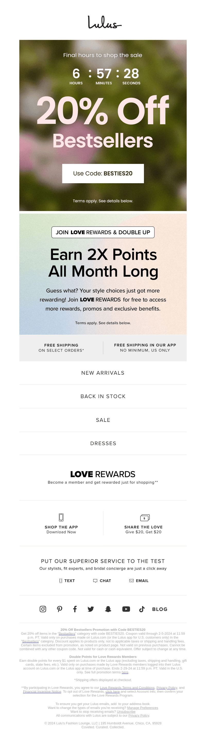 ONLY HOURS LEFT! 20% OFF BESTSELLERS!