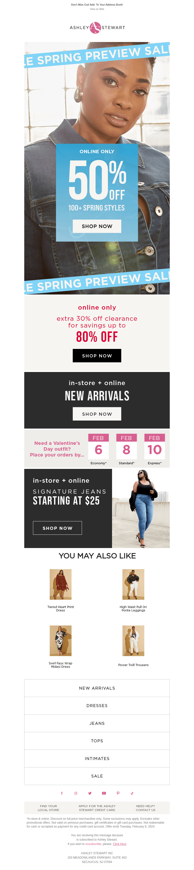 💯 SPRING STYLES are 50% Off