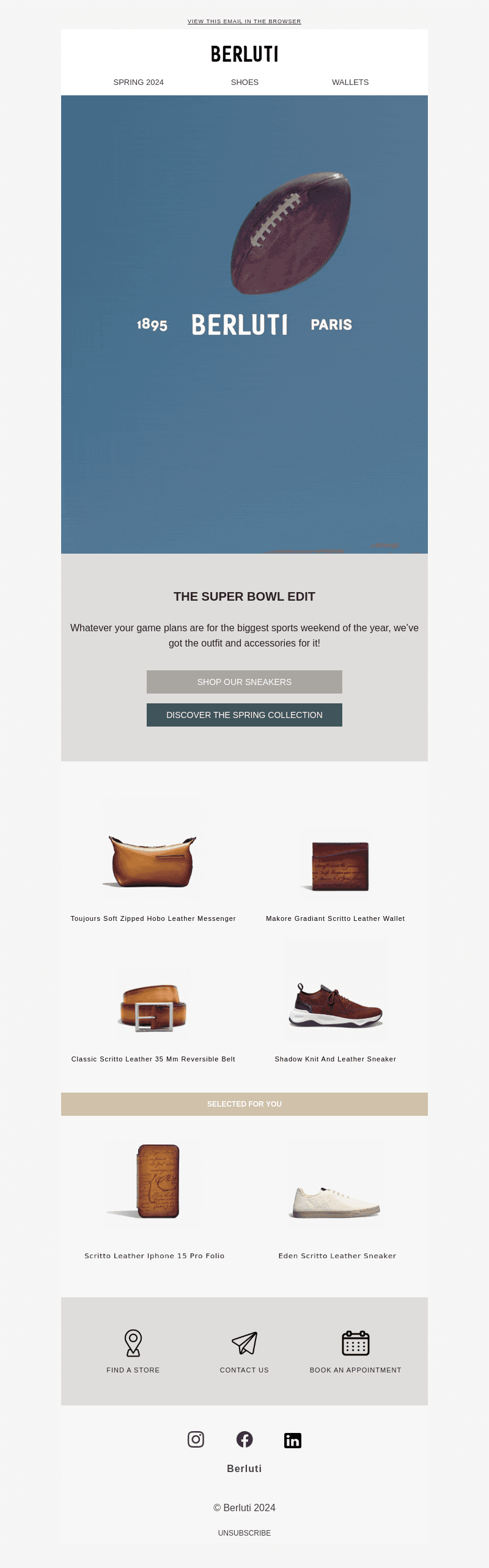Berluti email from Tue, Feb 6, 2024