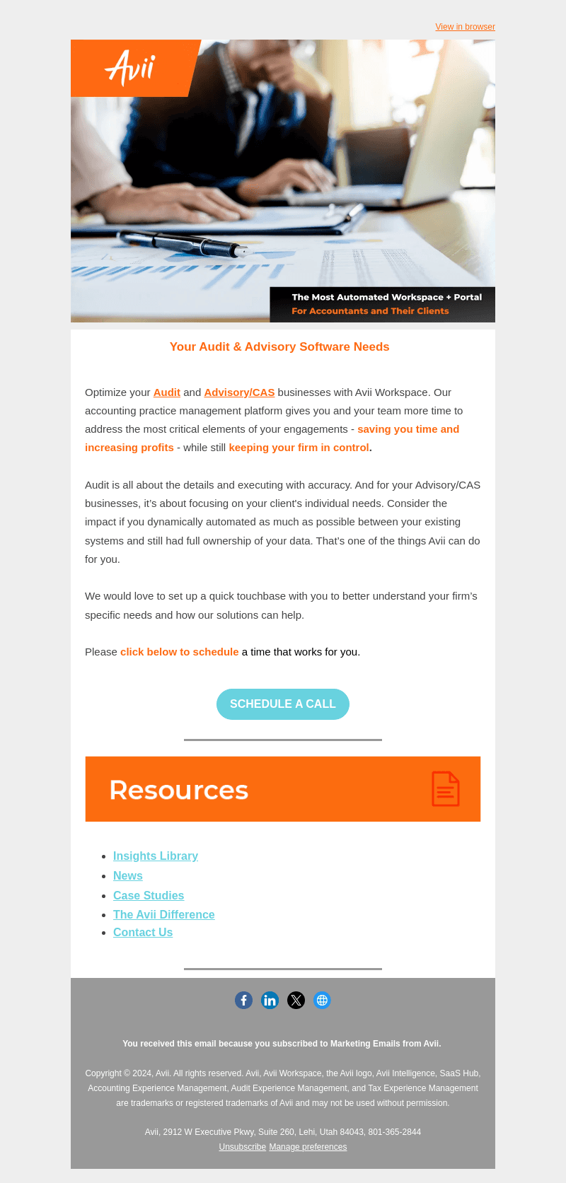 Avii email from Tue, Feb 6, 2024