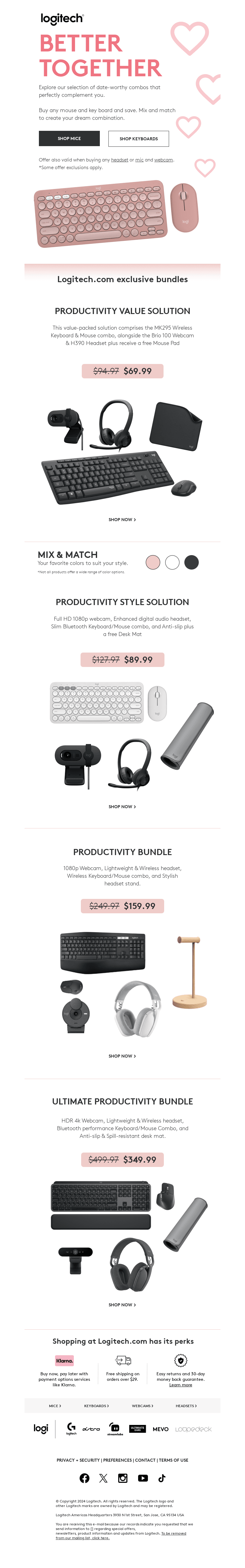 Logitech email from Tue, Feb 6, 2024