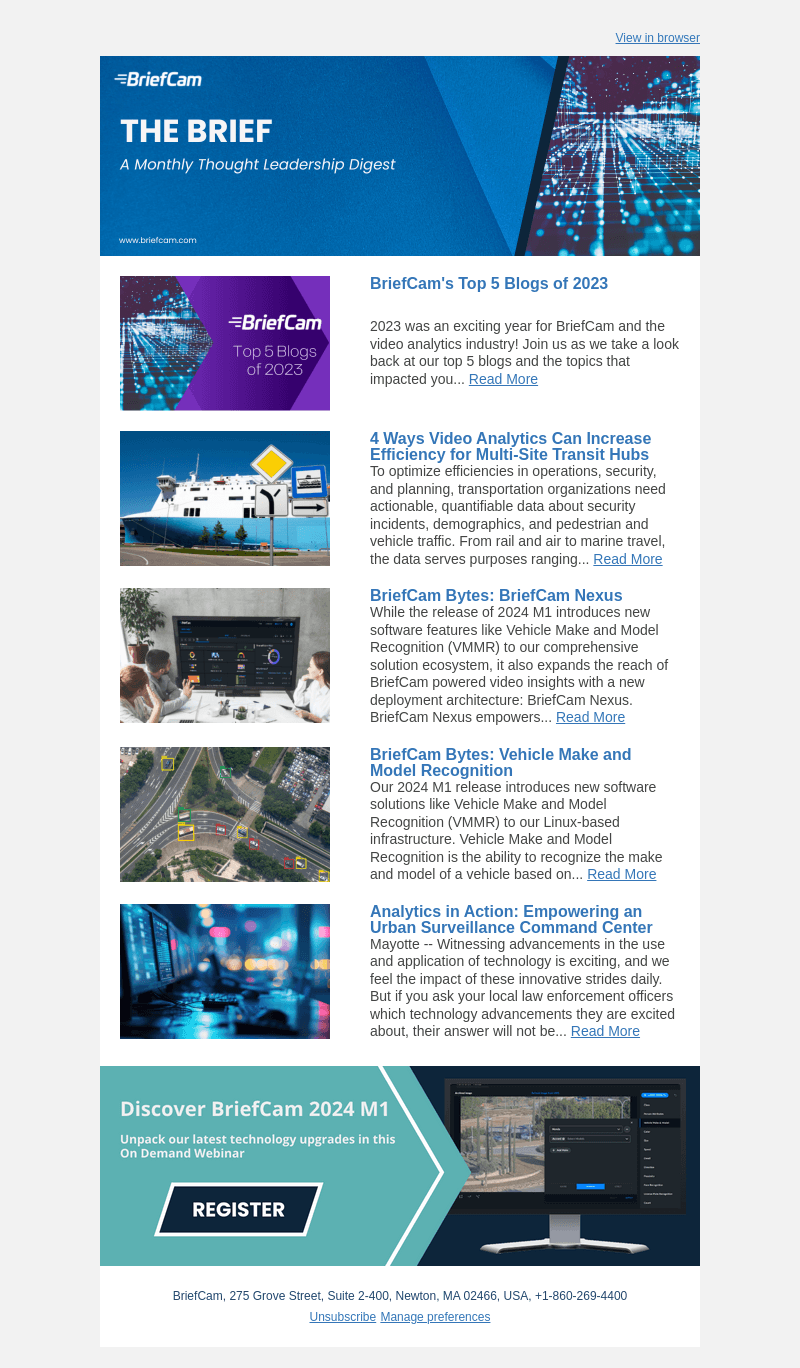 The Brief: Your Monthly Video Analytics Digest
