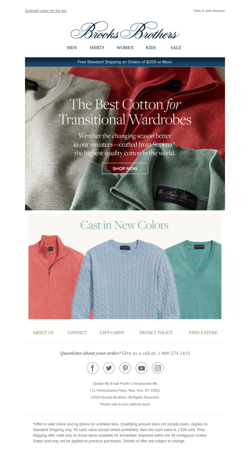 No other transitional cotton sweater does it better
