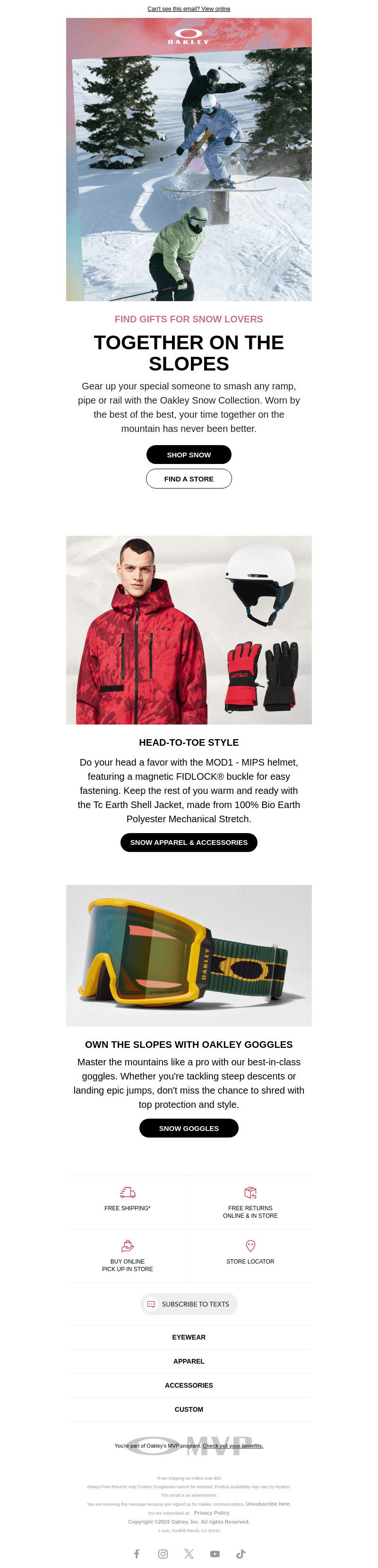 Make Moves With The Oakley Snow Collection