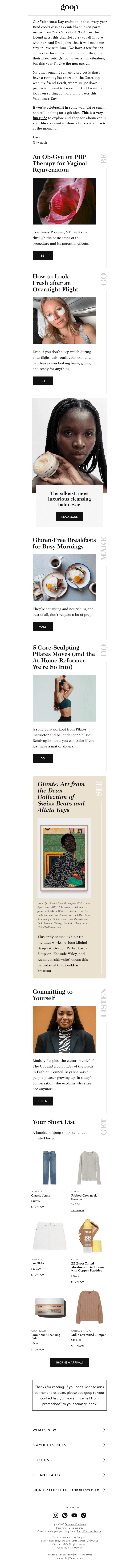 the Thursday newsletter
