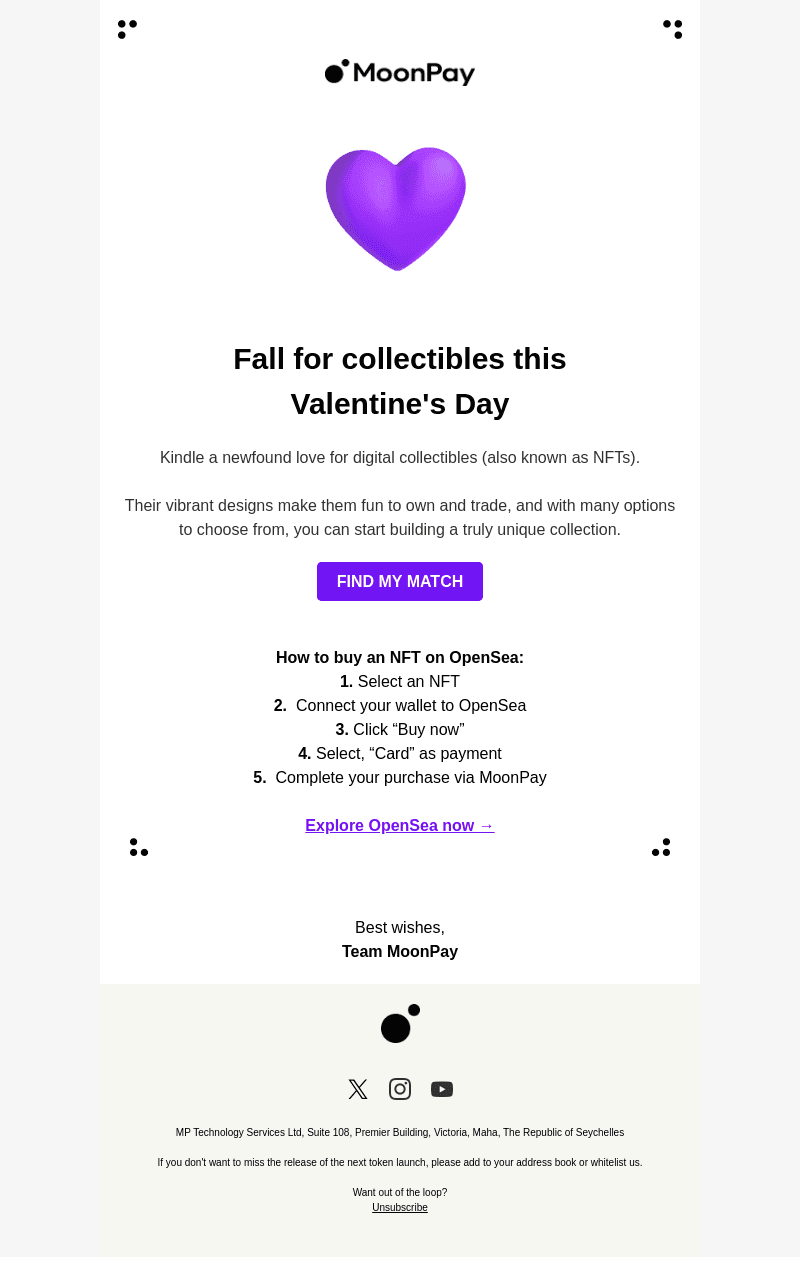 MoonPay email from Sat, Feb 10, 2024