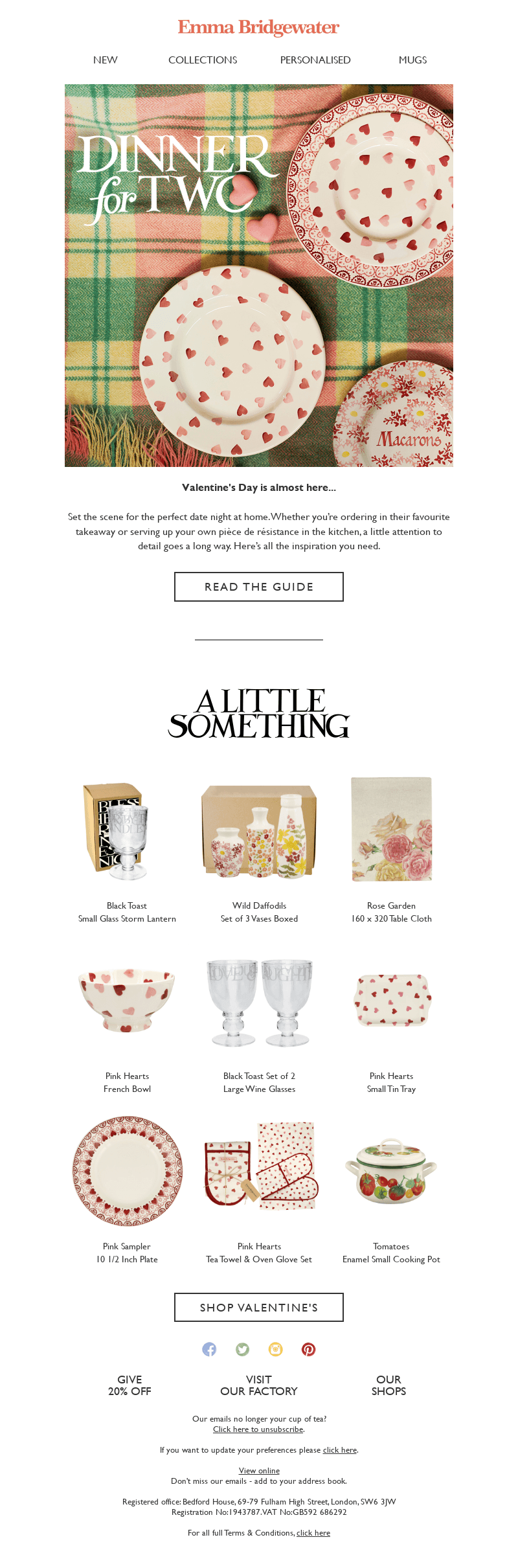 Dinner For Two | Valentine's Guide