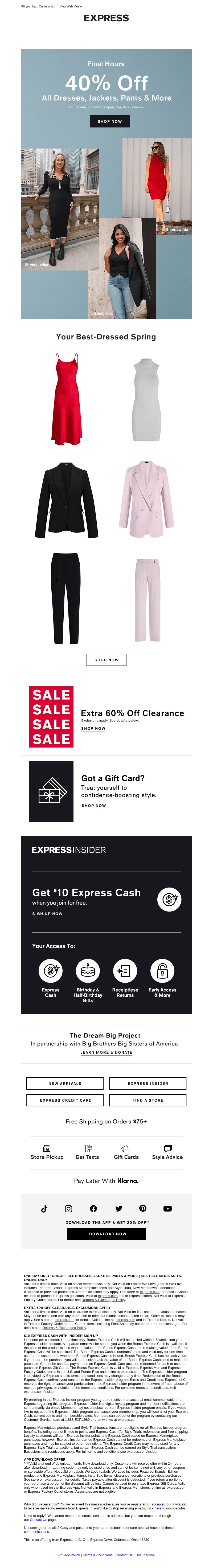 LAST CHANCE | 40% off dresses, jackets & more ends @ midnight