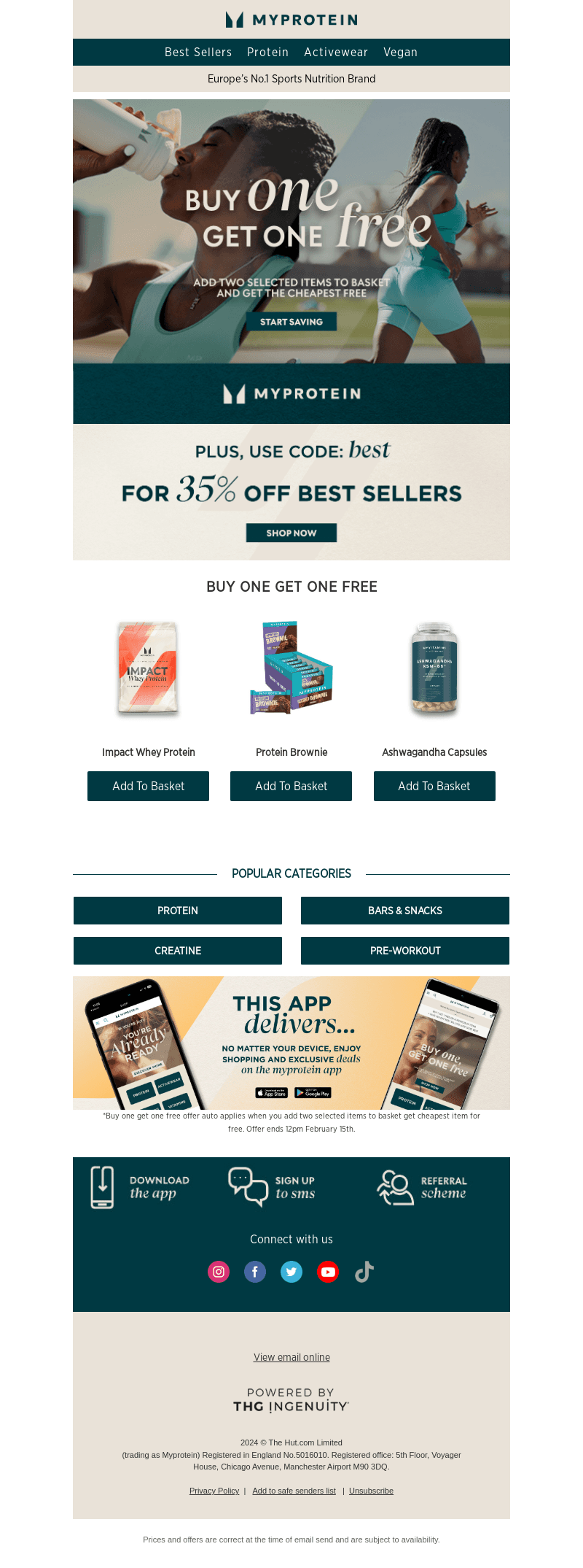 Buy one get one free