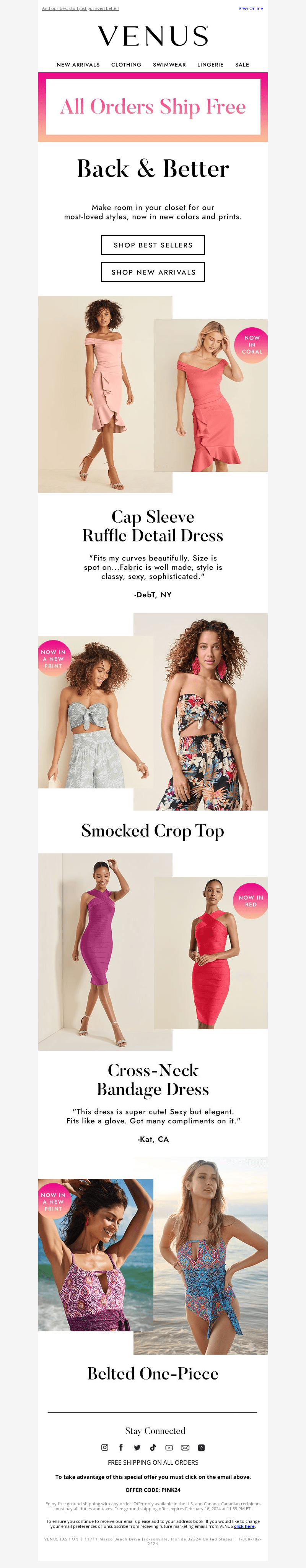 Reminder: FREE SHIPPING is still on!