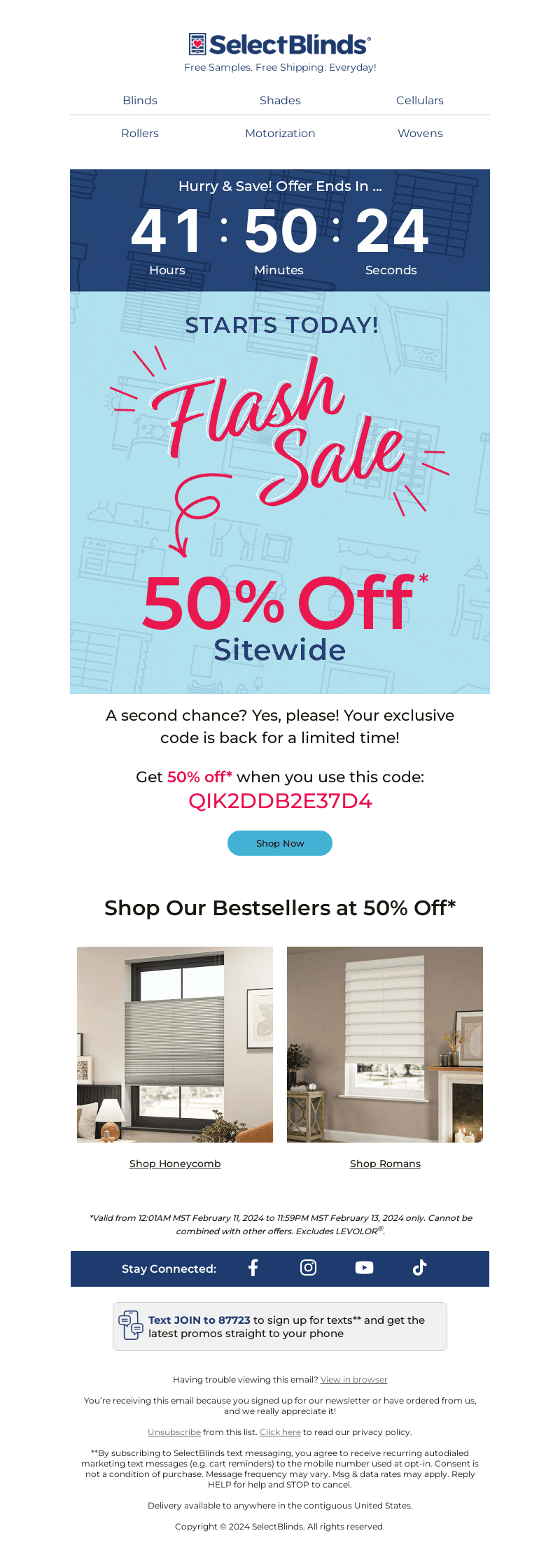 50% Off SITEWIDE* 💥 Flash Sale Ends Soon!