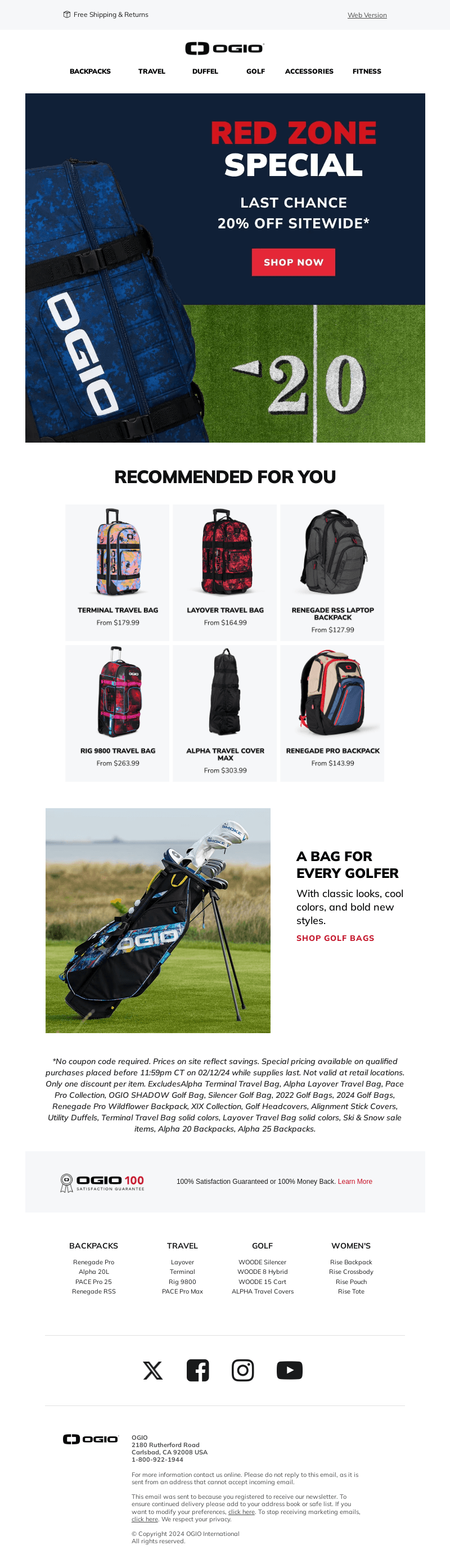 Last Chance For 20% Off Sitewide