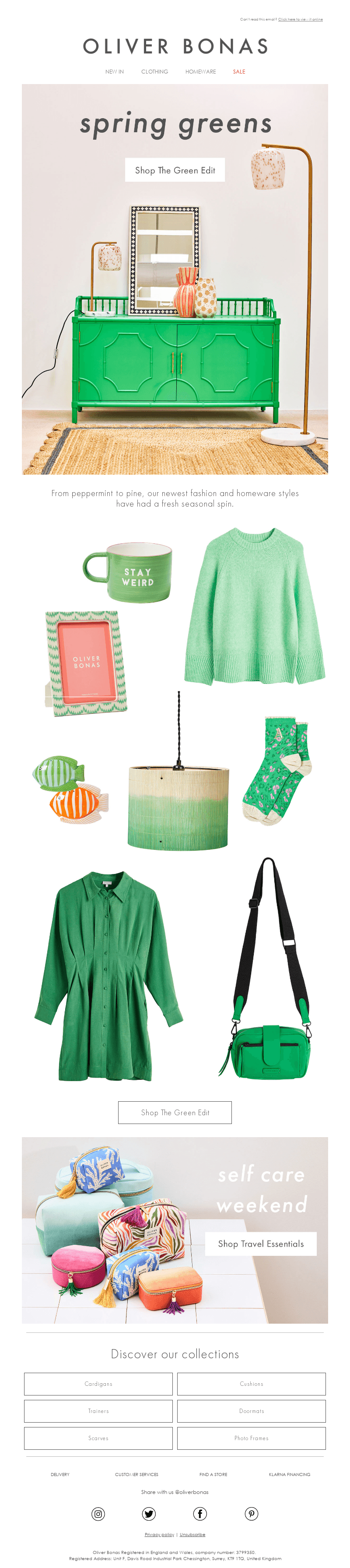 Be seen in green​