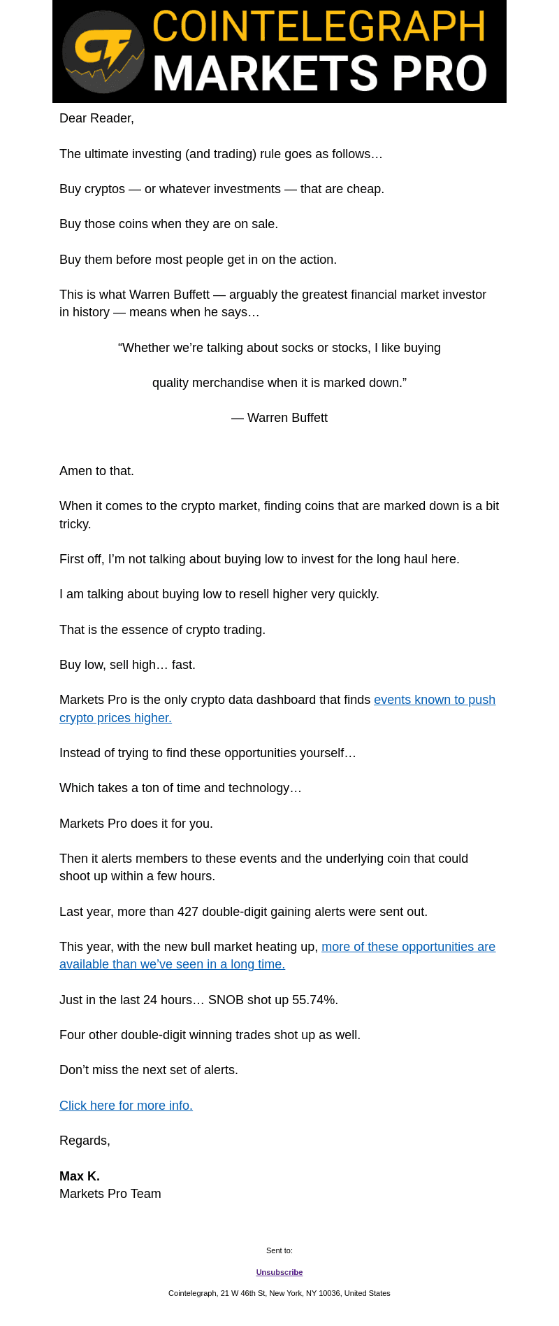 Warren Buffett’s crypto buying formula