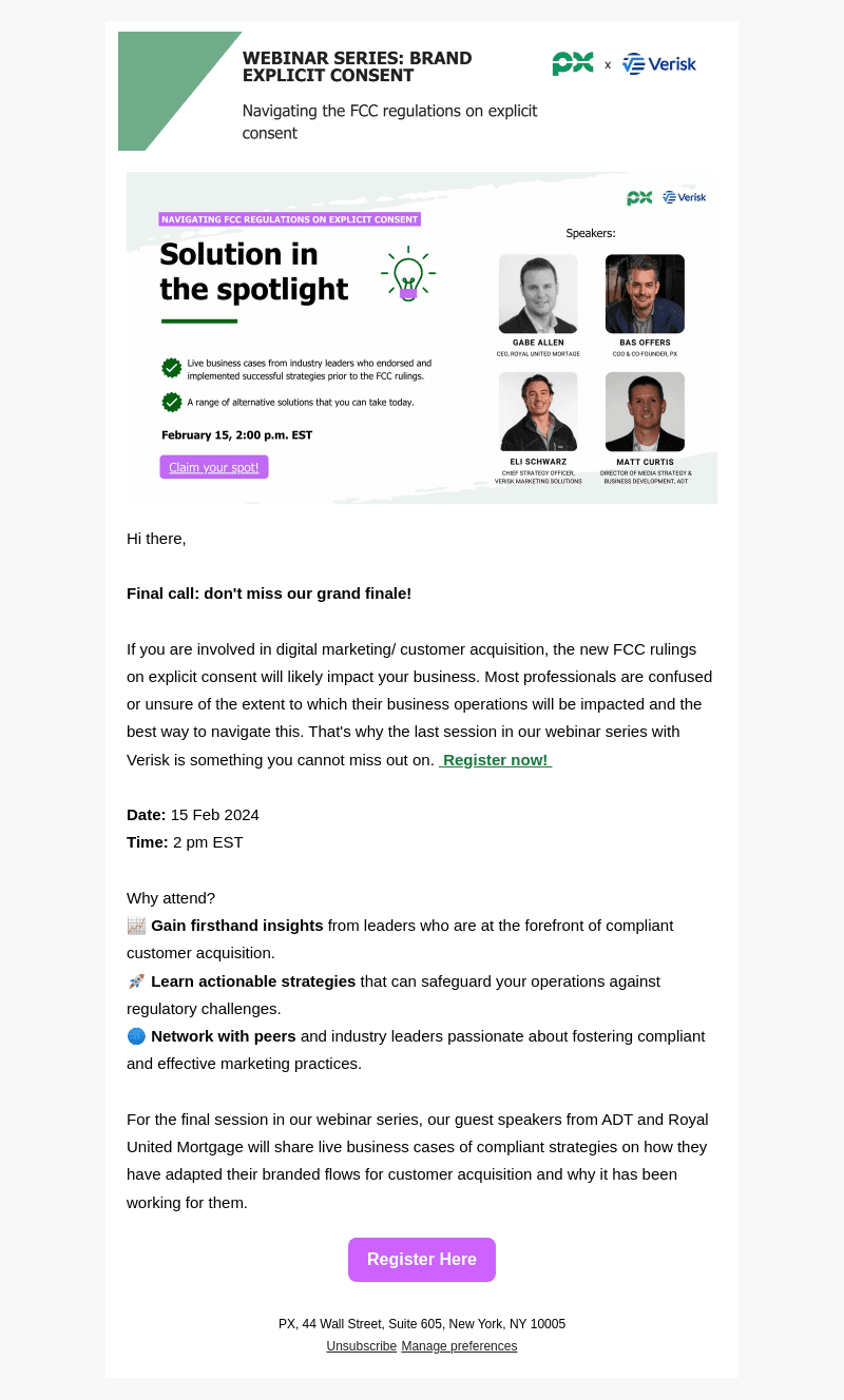 Webinar Invite: Navigating FCC Rulings on Explicit Consent