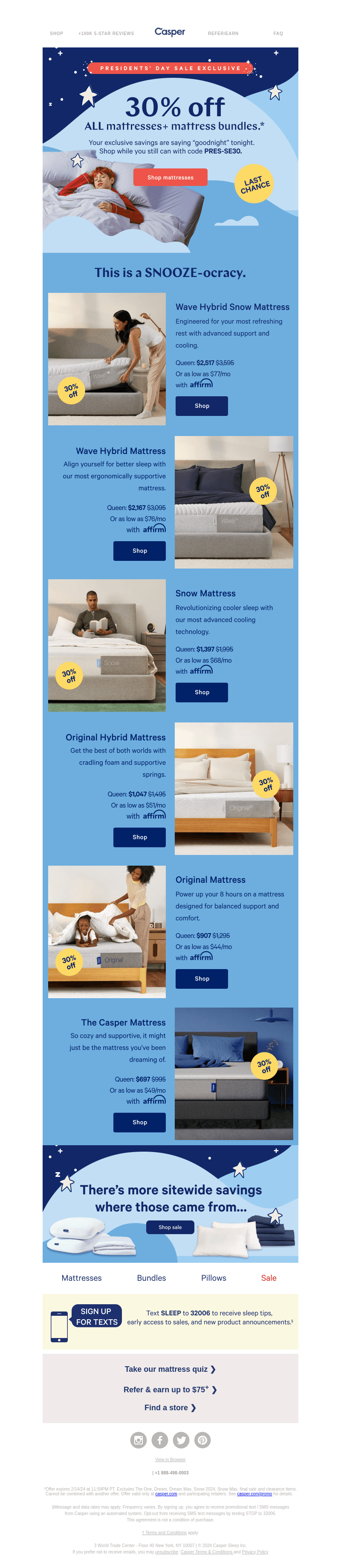 Ends Today: 30% off all mattresses 👀