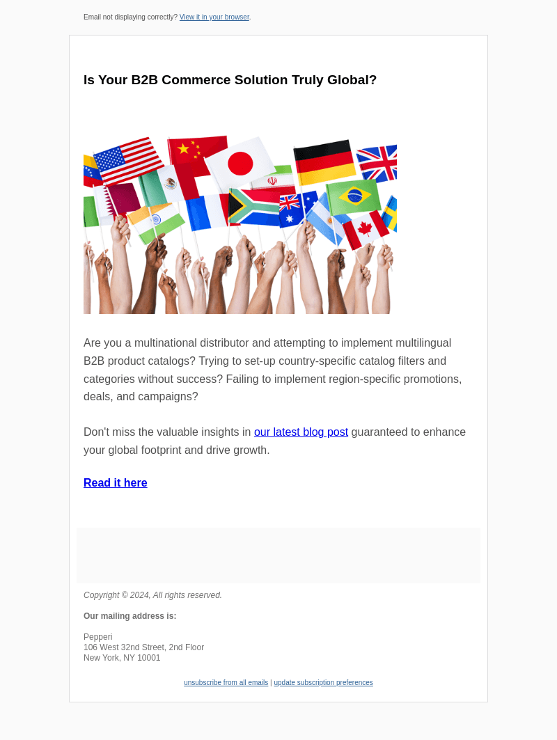 Pepperi email from Wed, Feb 14, 2024
