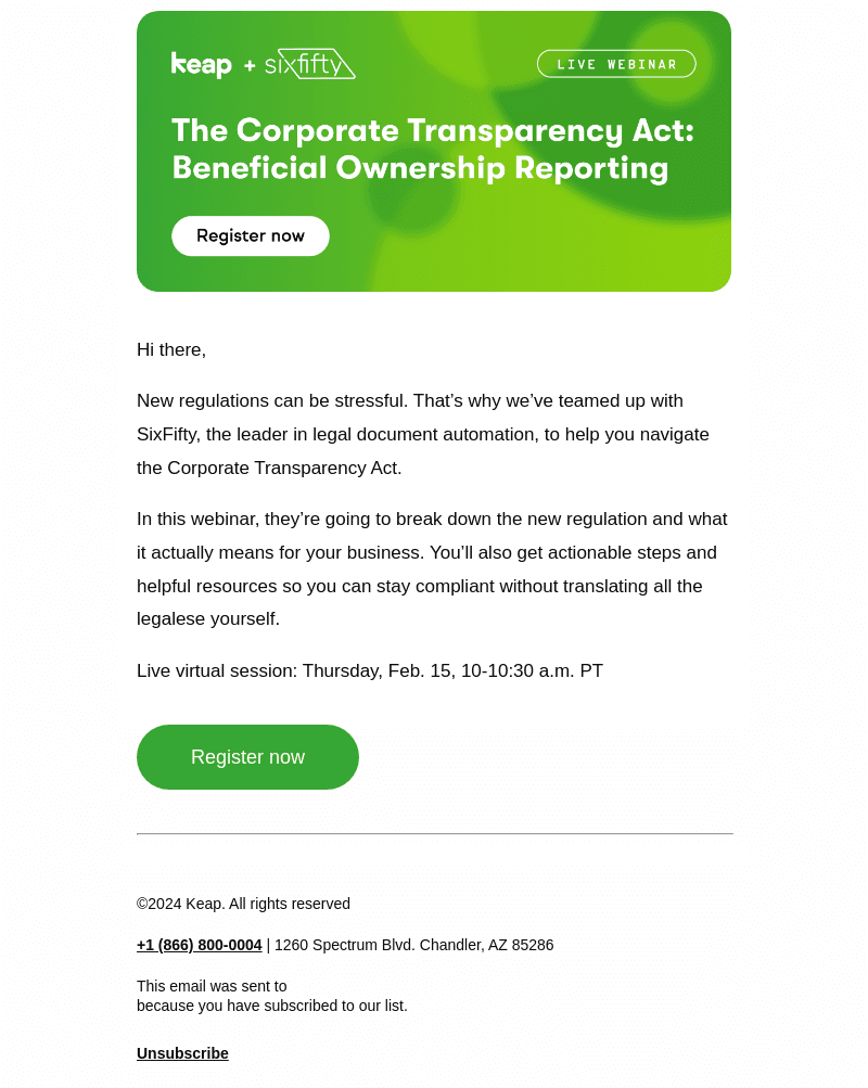[Webinar] The Corporate Transparency Act