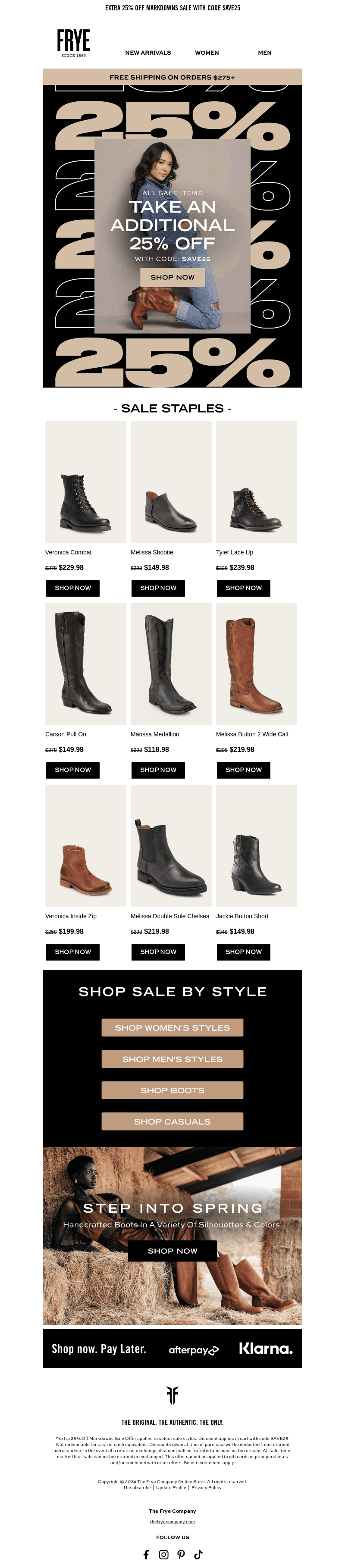 Extra 25% Off ALL Sale