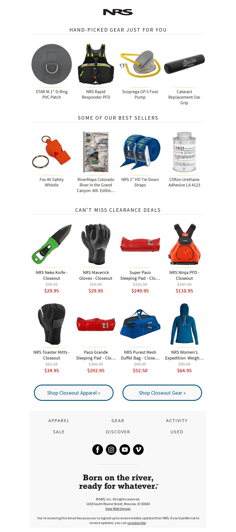 River Gear Picked Just For You