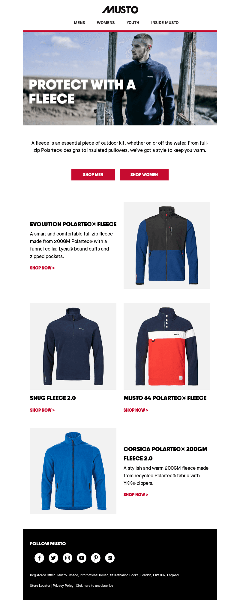 Layer up with a Musto fleece