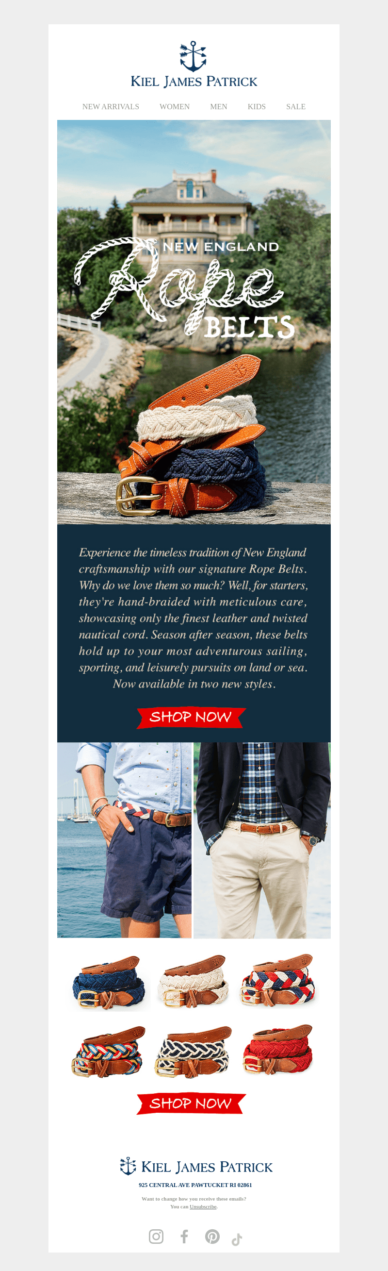 New England Rope Belts
