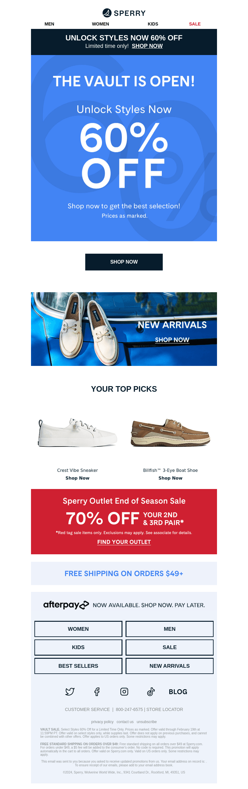 60% Off Vault Styles!