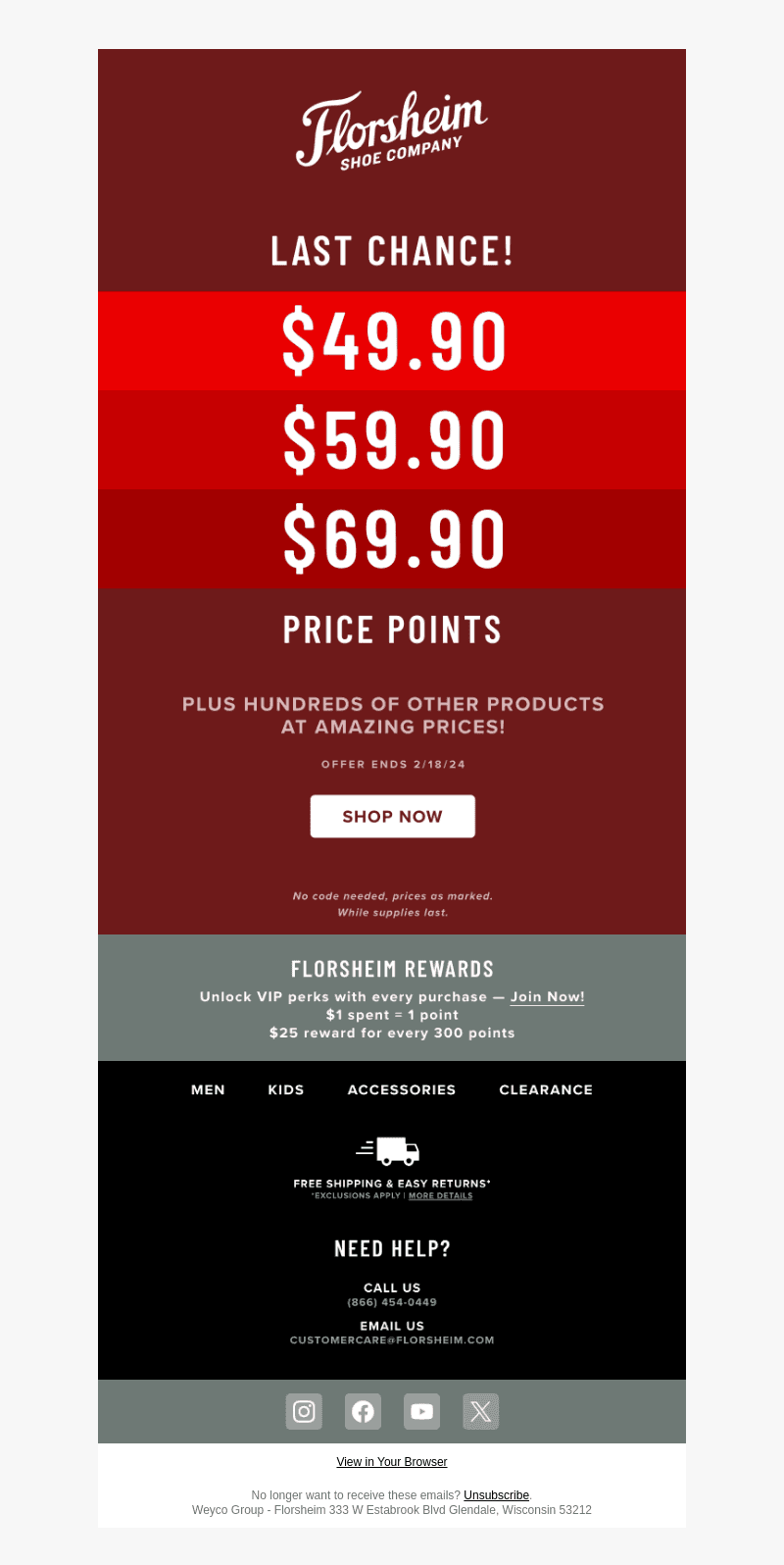 This Weekend ONLY! Styles as Low as $49.90