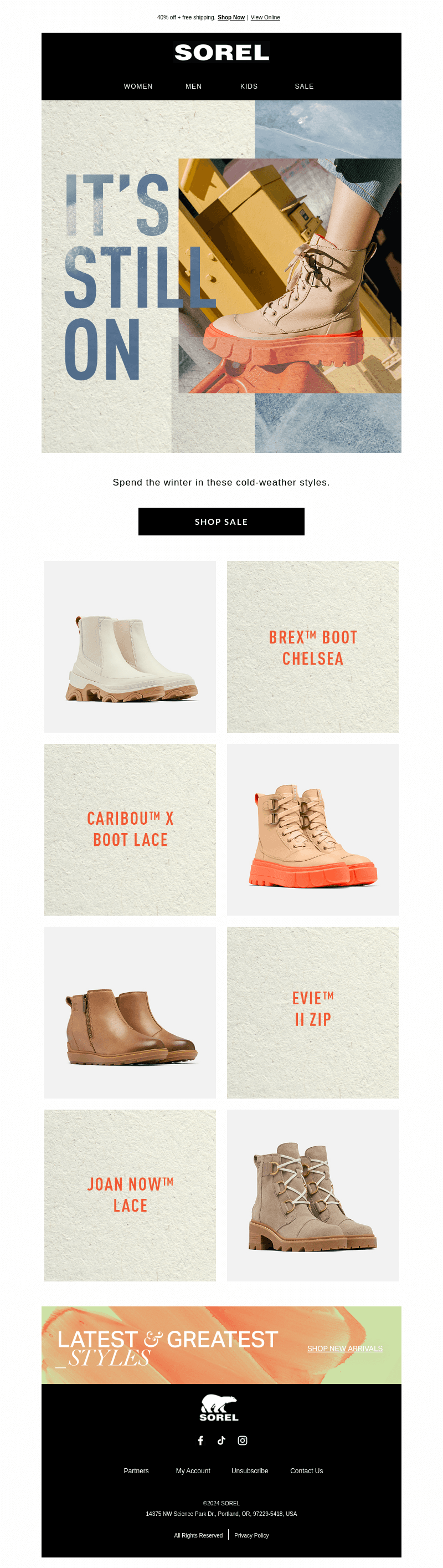 Savings on winter boots