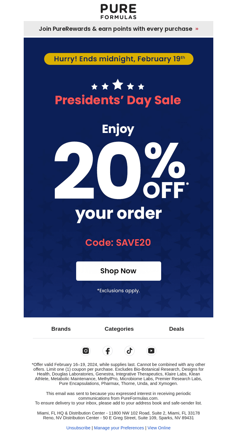 ⌛ Final hours! 20% off your order