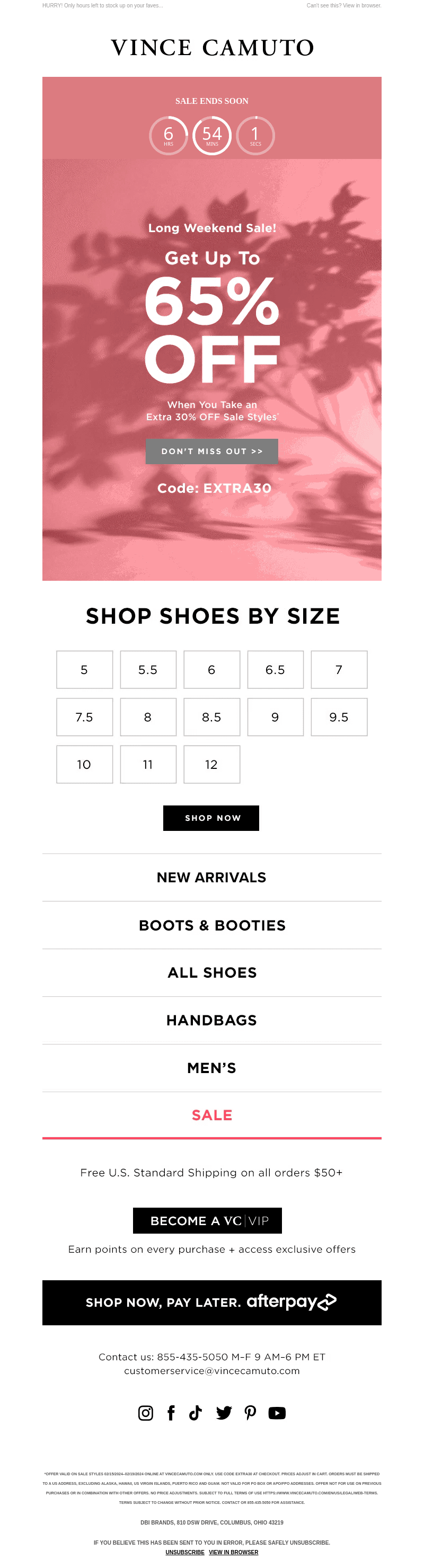Ends @ Midnight: Up to 65% OFF!​