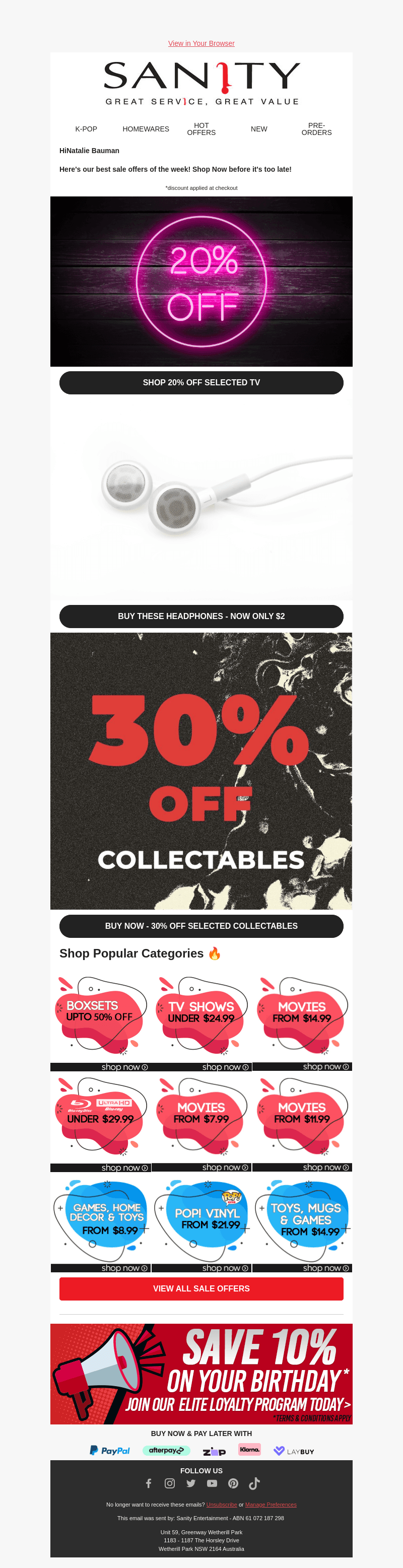 This Weeks Best Offers