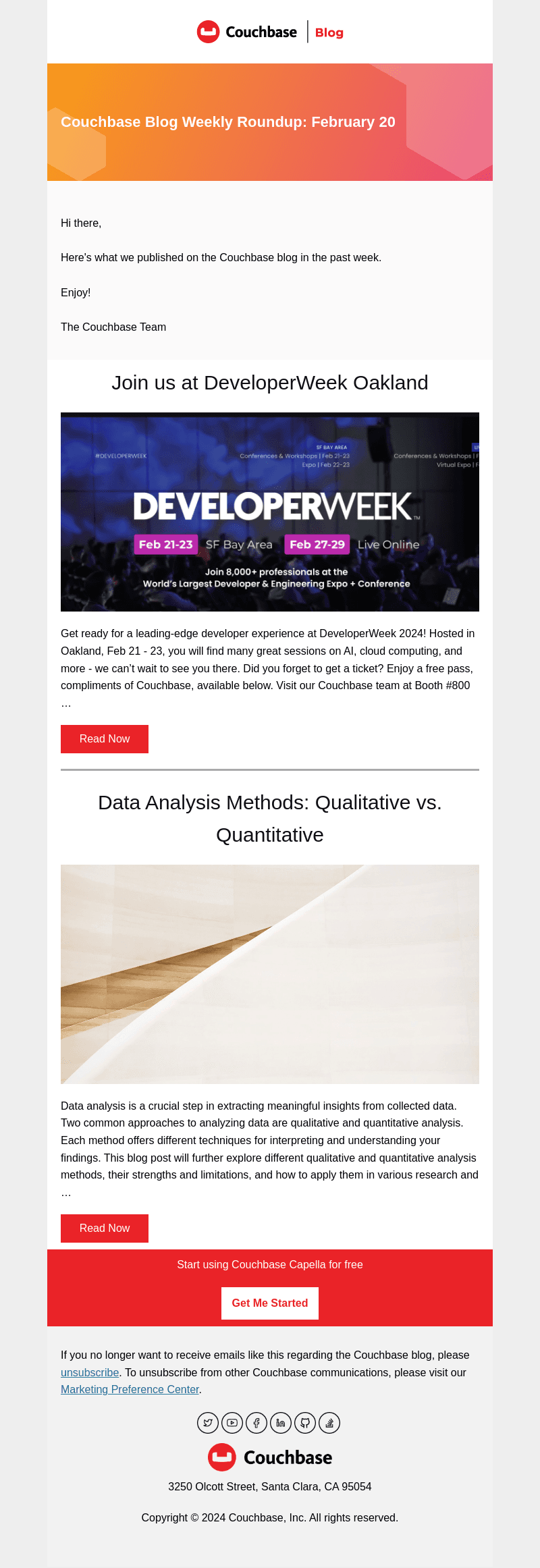 Couchbase Blog Weekly Roundup: February 20