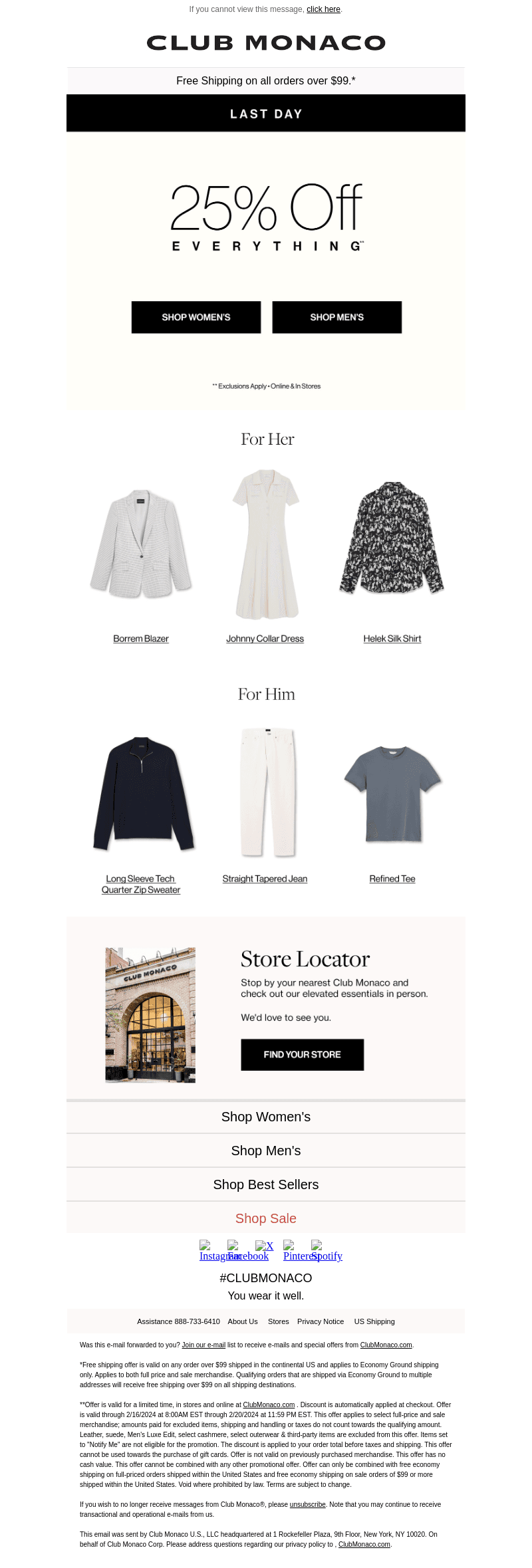 LAST DAY: 25% Off EVERYTHING