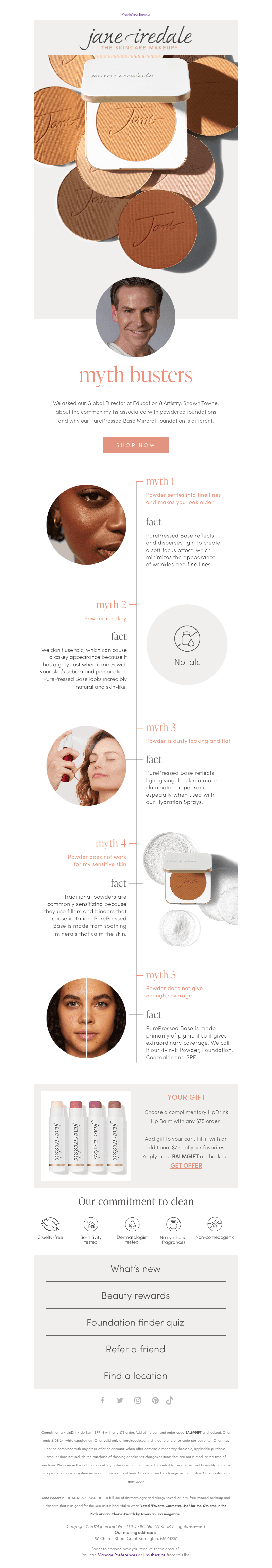 Busting myths about powdered foundation