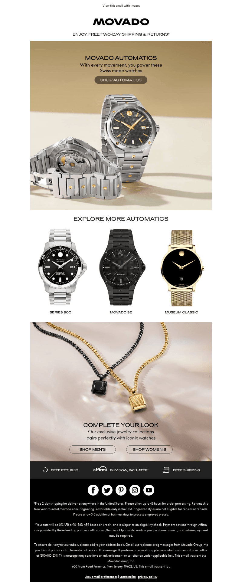 Powered By You: Movado Automatics