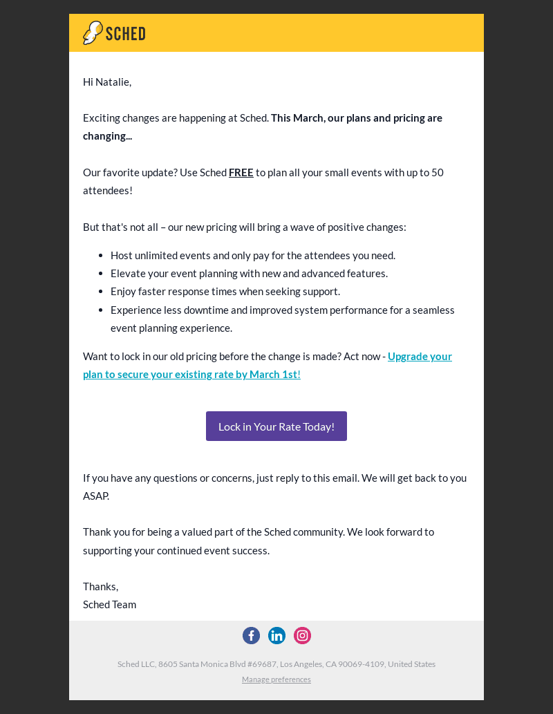 Sched email from Tue, Feb 20, 2024